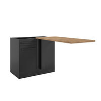 HÖRNBÄNKSKÅP 115/90/60 cm  i svart  - svart, Lifestyle, trämaterial/plast (115/90/60cm) - MID.YOU
