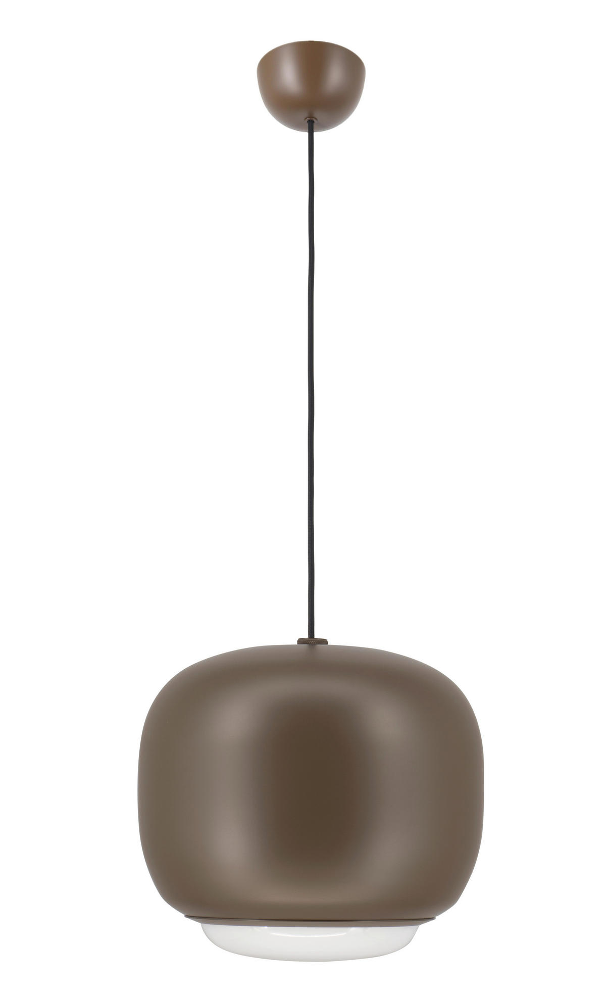 LED-HÄNGELEUCHTE Positano 30/30/26,3 cm  - Dunkelbraun, Design, Kunststoff/Metall (30/30/26,3cm)