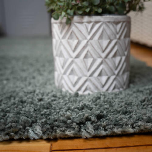 HOCHFLORTEPPICH 160/230 cm My Twist  - Jadegrün, Basics, Textil (160/230cm)