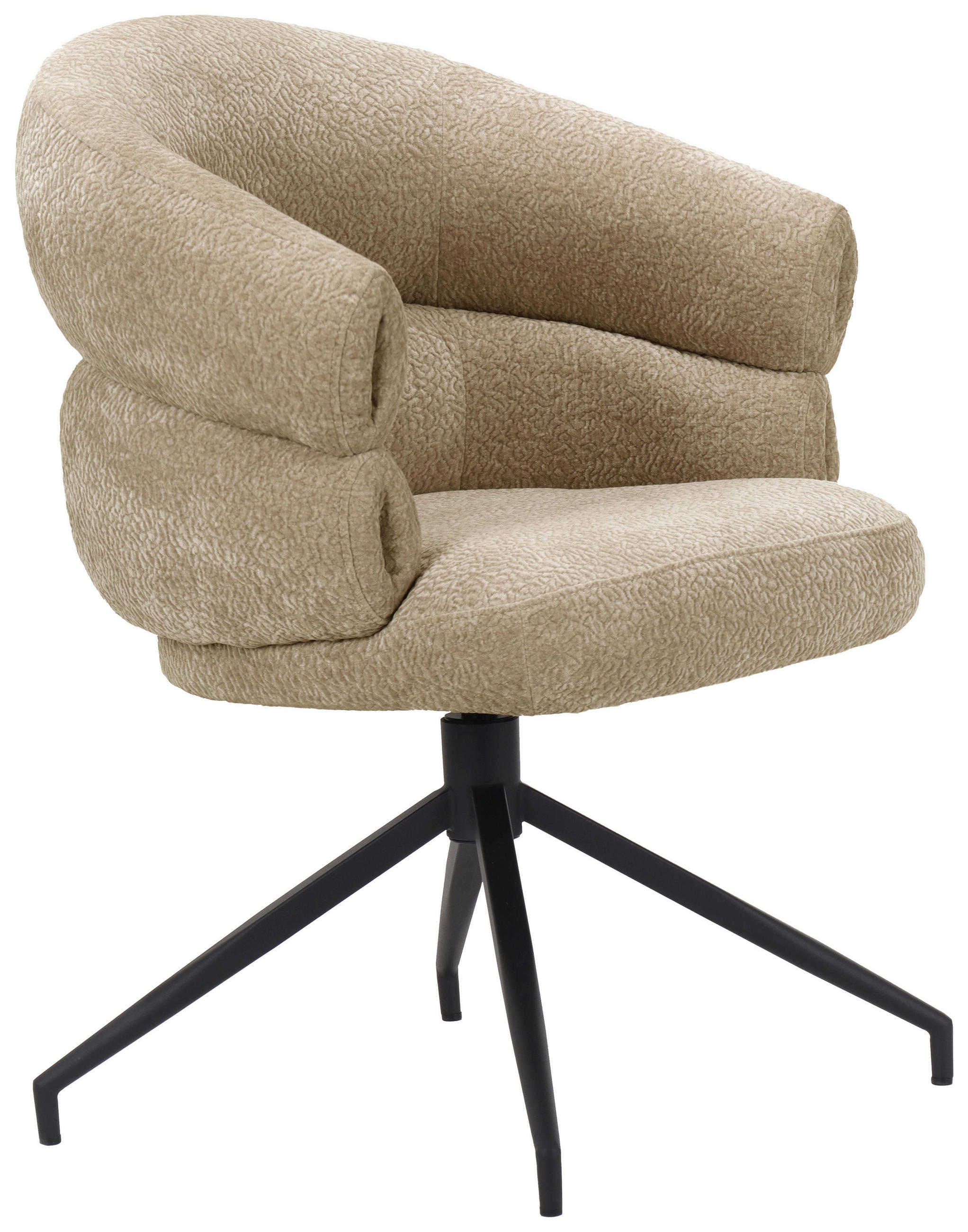 Novel Armlehnstuhl Schwarz, Beige 64x82x64.5 cm