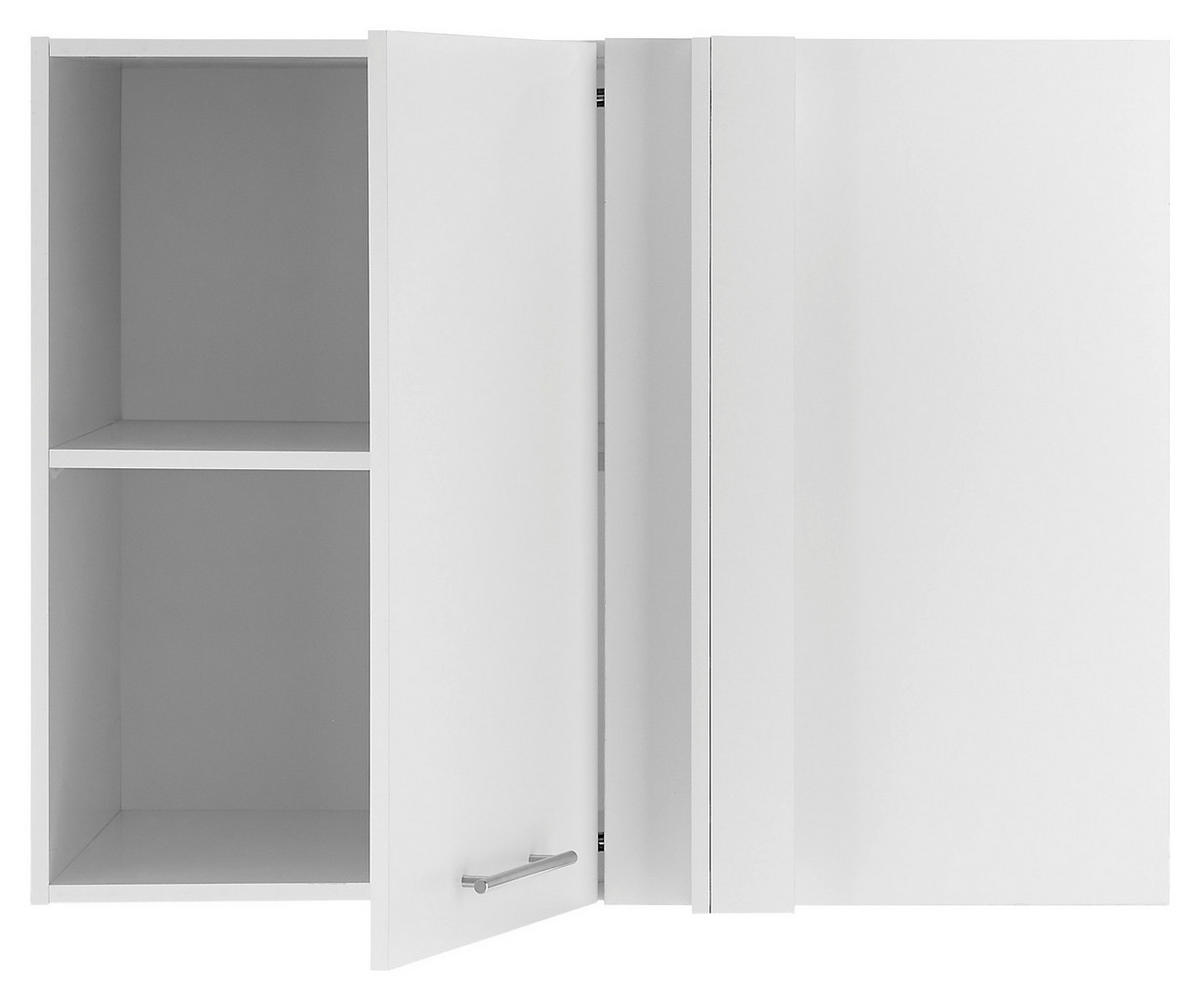 AUFSATZSCHRANK 100/76/68 cm  in  - Chromfarben/Weiß, Design, Holzwerkstoff/Metall (100/76/68cm)