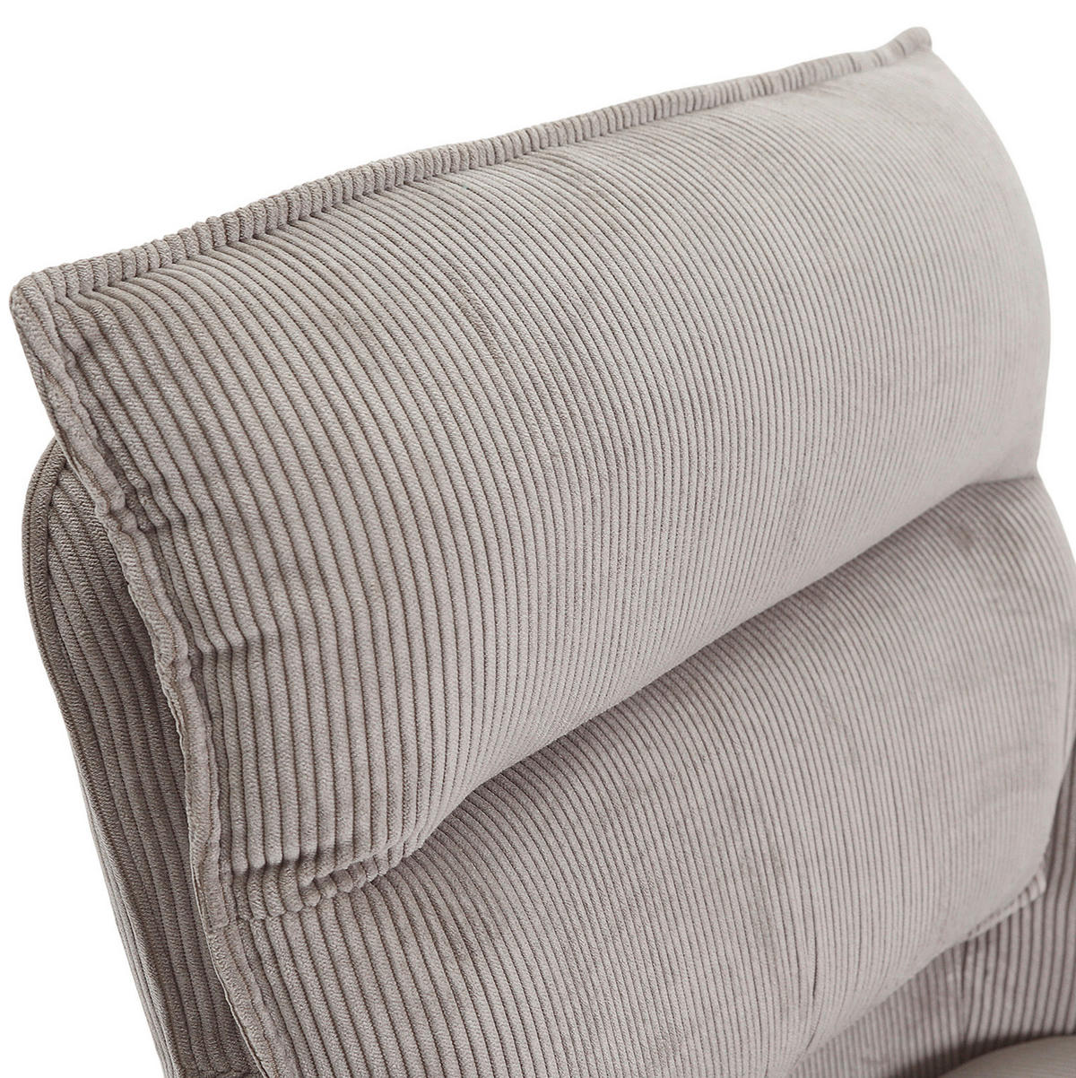 ARMLEHNSTUHL  Stoffauswahl, Sitzfläche 360° drehbar, automatische Rückholfunktion Cord  - Taupe/Creme, Design, Textil/Metall (60/95/62cm) - Novel