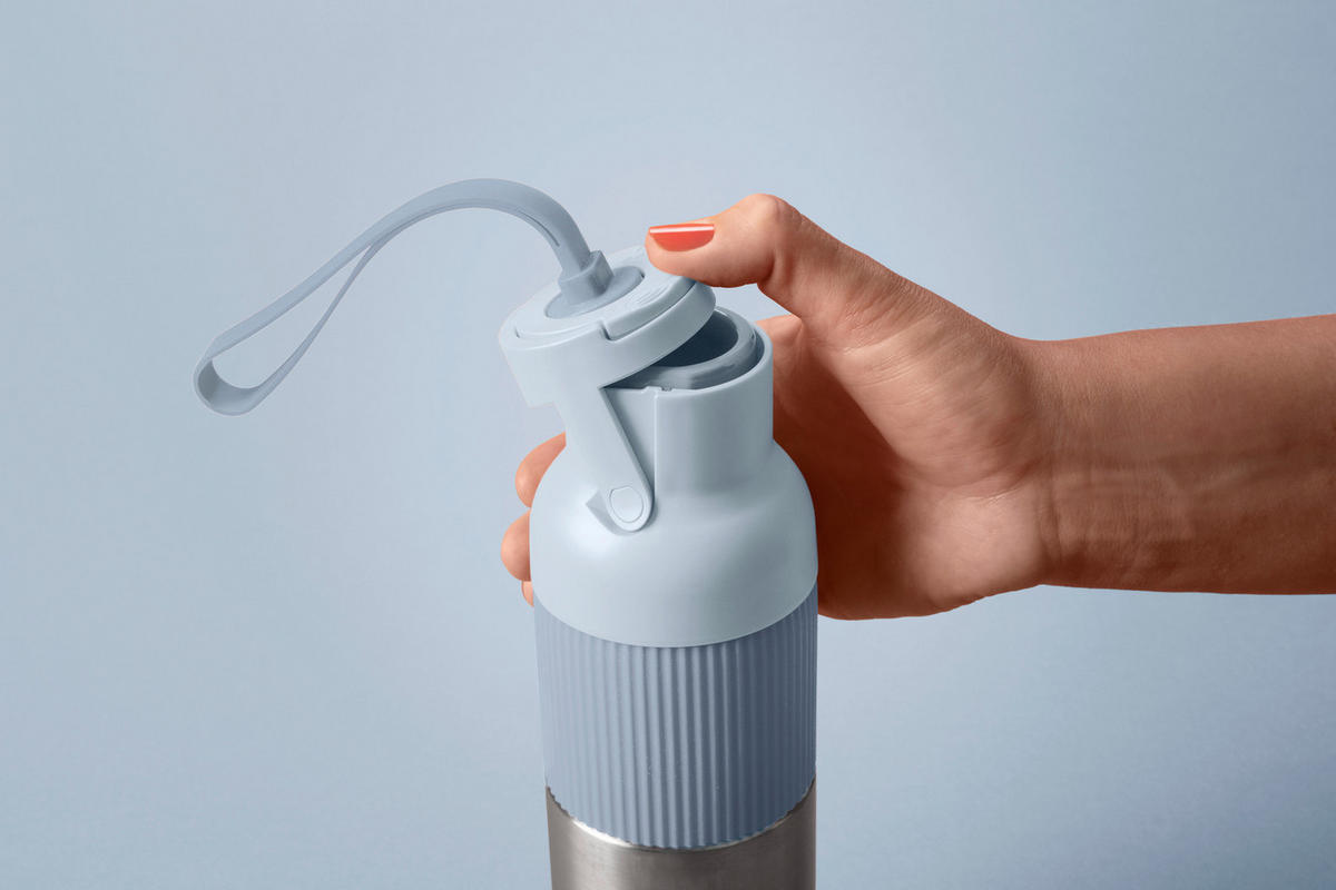 ISOLIERFLASCHE beYou 0,7L L  - Pastellblau, Basics, Metall (7,4/7,4/31,4cm) - Emsa