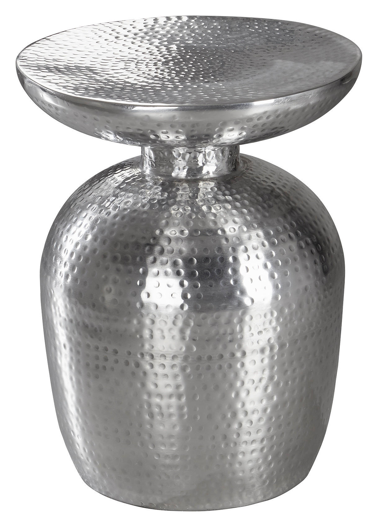 KISASZTAL fém 36,5/36,5/46 cm   - ezüstszínű, Lifestyle, fém (36,5/36,5/46cm) - MID.YOU