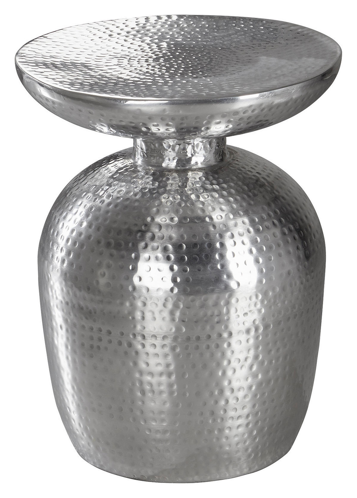 KISASZTAL fém 36,5/36,5/46 cm   - ezüstszínű, Lifestyle, fém (36,5/36,5/46cm) - MID.YOU