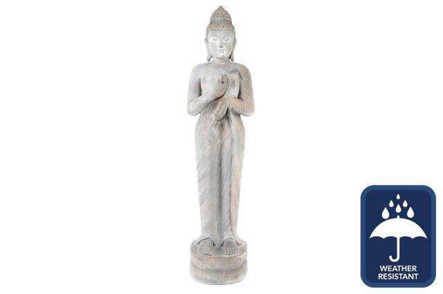 BUDDHA - světle šedá, Basics, kámen (39.5/155/32cm)