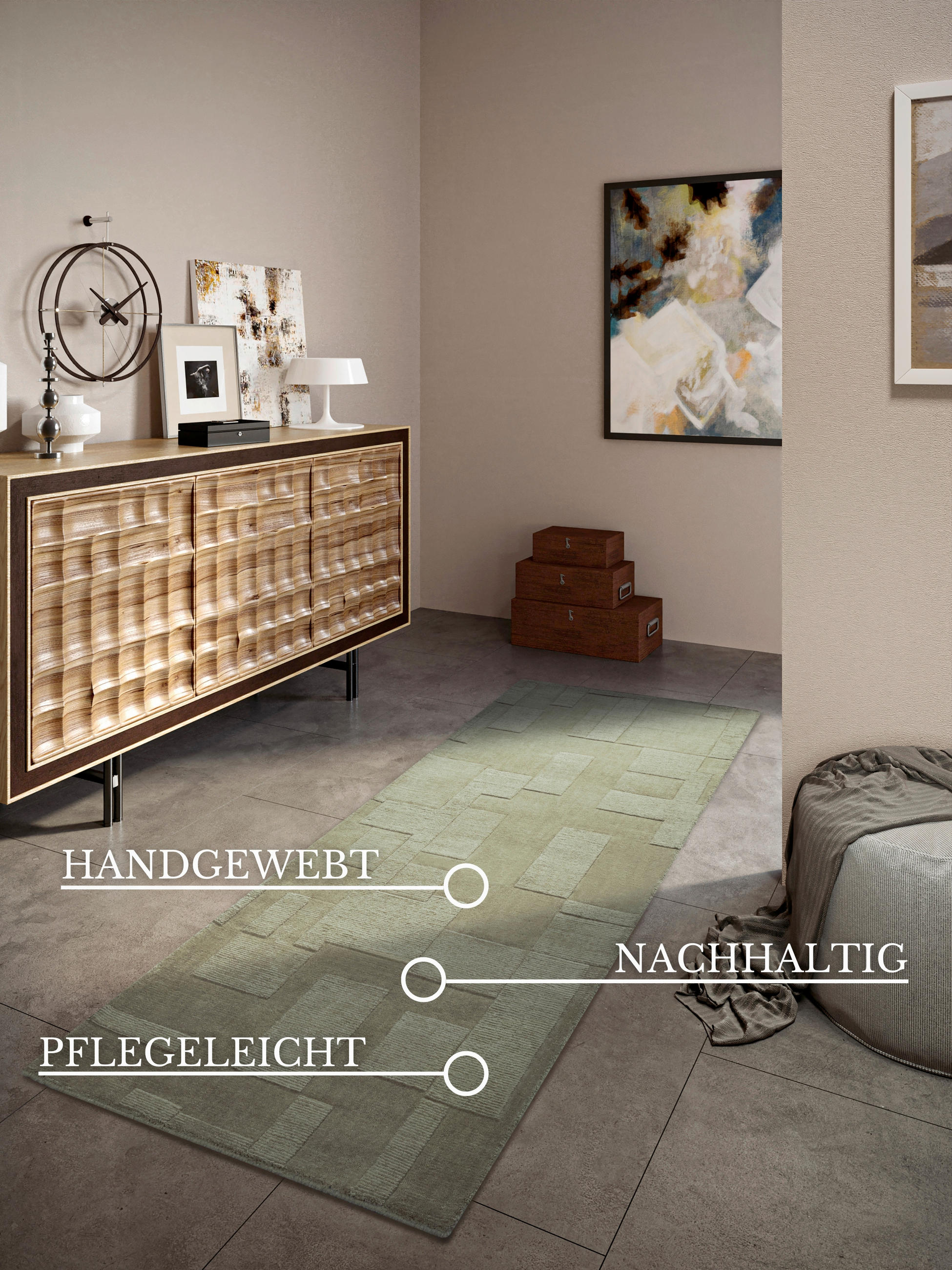 LÄUFER 80/250 cm Kollektion 1906 Grün  - Grün, Basics, Textil (80/250cm) - Villeroy & Boch