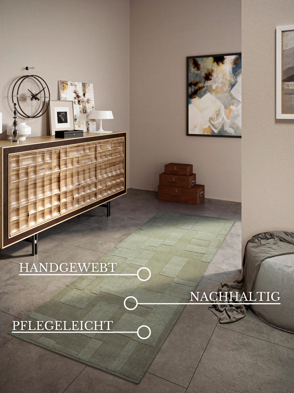LÄUFER 80/250 cm Kollektion 1906  - Grün, Basics, Textil (80/250cm) - Villeroy & Boch