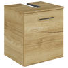 WASCHBECKENUNTERSCHRANK 45/49,8/38,3 cm  - Chromfarben/Wildeiche, KONVENTIONELL, Holzwerkstoff/Metall (45/49,8/38,3cm) - Sadena