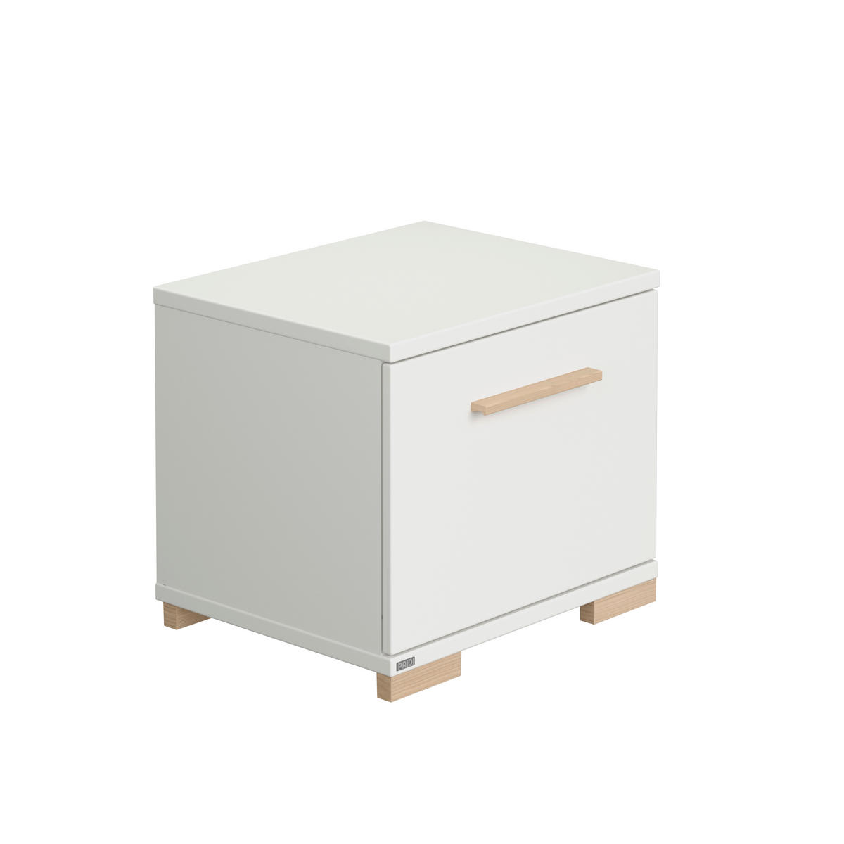 ÉJJELISZEKRÉNY Enie  - tölgyfa színű/fehér, Basics, faalapú anyag/fa (48,40/42/39,60cm) - Paidi