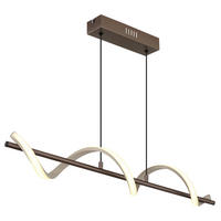 LED LUSTER    80/15,5/120 cm    - opal/crna, Dizajnerski, metal/plastika (80/15,5/120cm)
