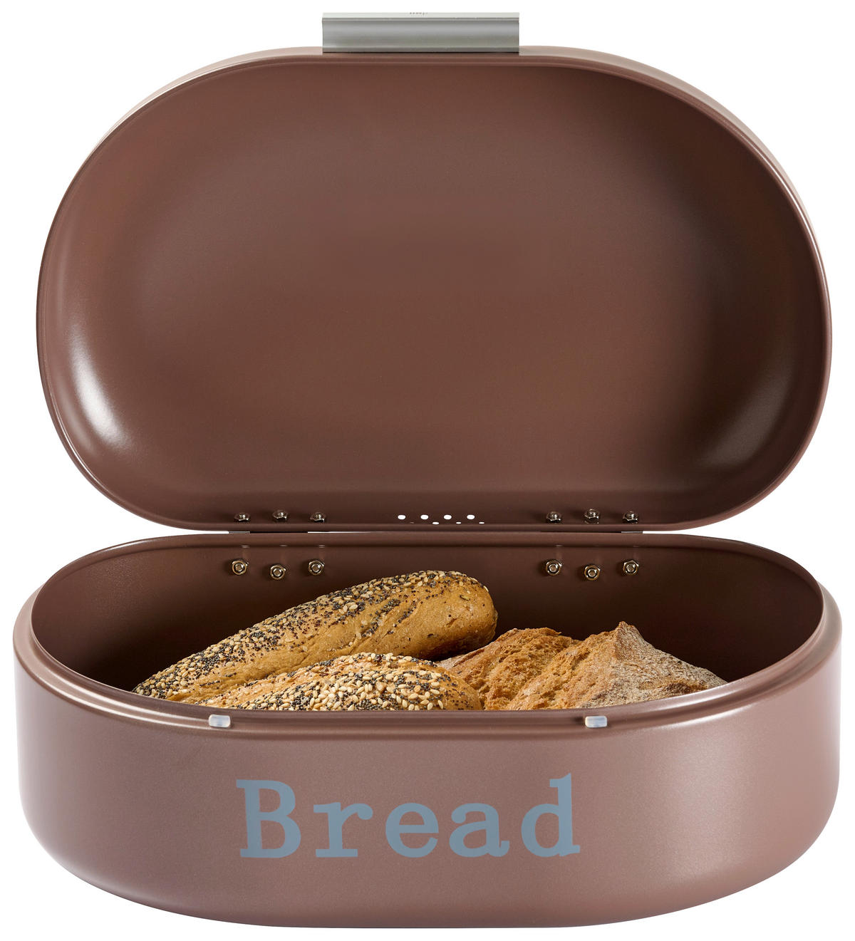 CHLEBNÍK - barvy stříbra/průhledné, Konvenční, kov/plast (33,5/23,5/14,5cm) - Homeware Profession.