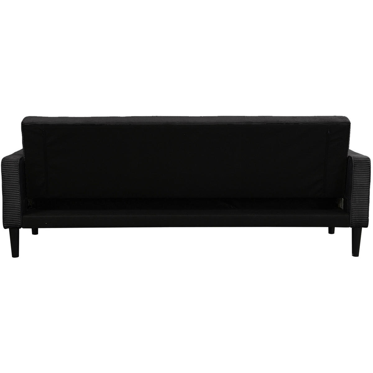 SCHLAFSOFA Cord Anthrazit  - Anthrazit/Braun, Basics, Holz/Textil (213/81/86cm) - Livetastic