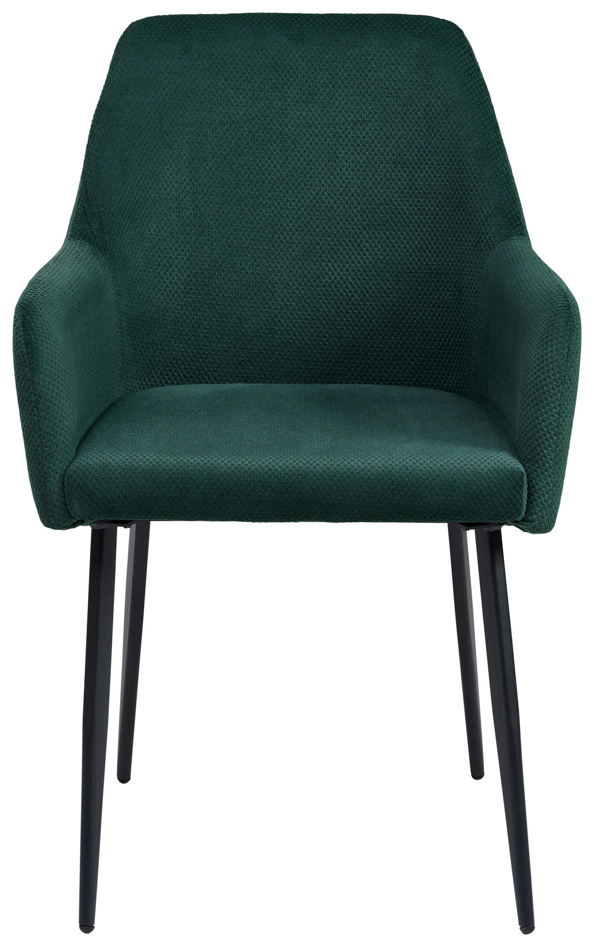 ŽIDLE S PODRUČKAMI, železo, tkaná látka, černá, zelená - černá/zelená, Lifestyle, kov/textil (56/87/60cm) - MID.YOU