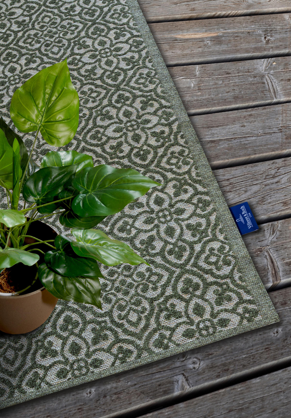 OUTDOORTEPPICH 200/290 cm Kollektion 1883 Waldgrün  - Waldgrün, Design, Kunststoff/Textil (200/290cm) - Villeroy & Boch