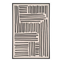 BILD 60/90/4 cm  - Beige/Schwarz, Design, Holzwerkstoff/Textil (60/90/4cm)