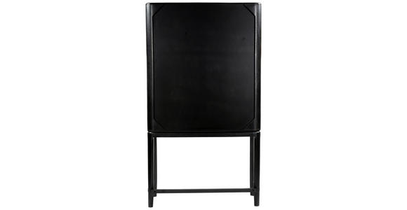 BARSCHRANK in Schwarz, Sheeshamfarben  - Sheeshamfarben/Schwarz, Design, Holz/Metall (90/160/40cm) - Ambia Home