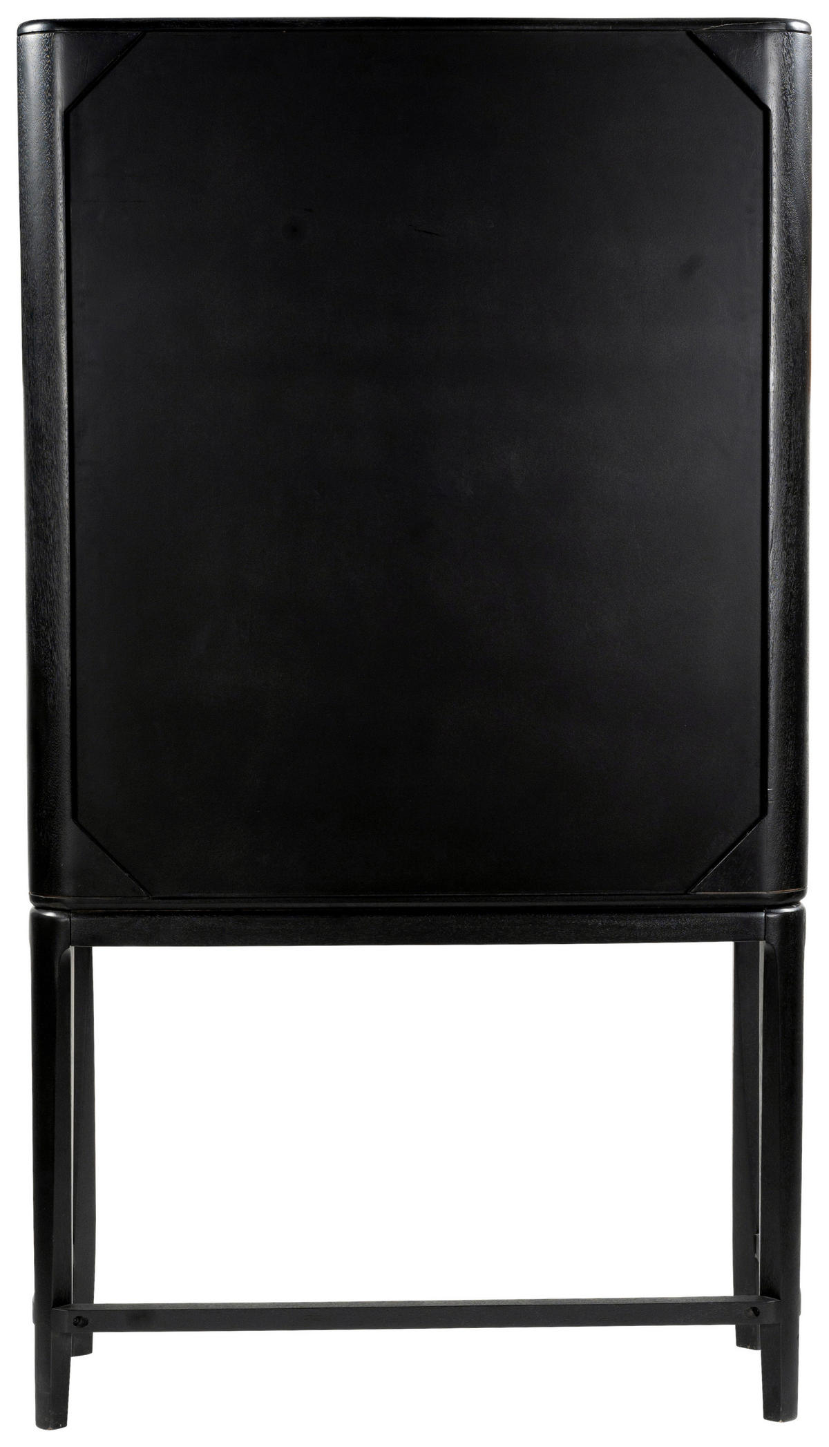 BARSCHRANK Mangoholz, Sheesham vollmassiv Schwarz, Sheeshamfarben  - Sheeshamfarben/Schwarz, Design, Holz/Metall (90/160/40cm) - Ambia Home
