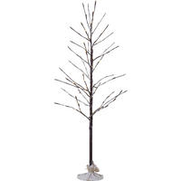 DEKOBAUM - Braun/Weiß, Basics, Kunststoff/Metall (60/120cm) - Eglo