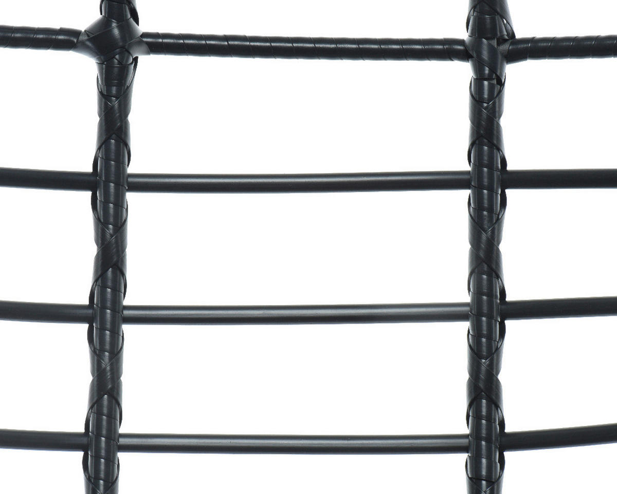 GARTEN-RELAXSESSEL  - Schwarz, KONVENTIONELL, Naturmaterialien (75,00/91,00/156,00cm)