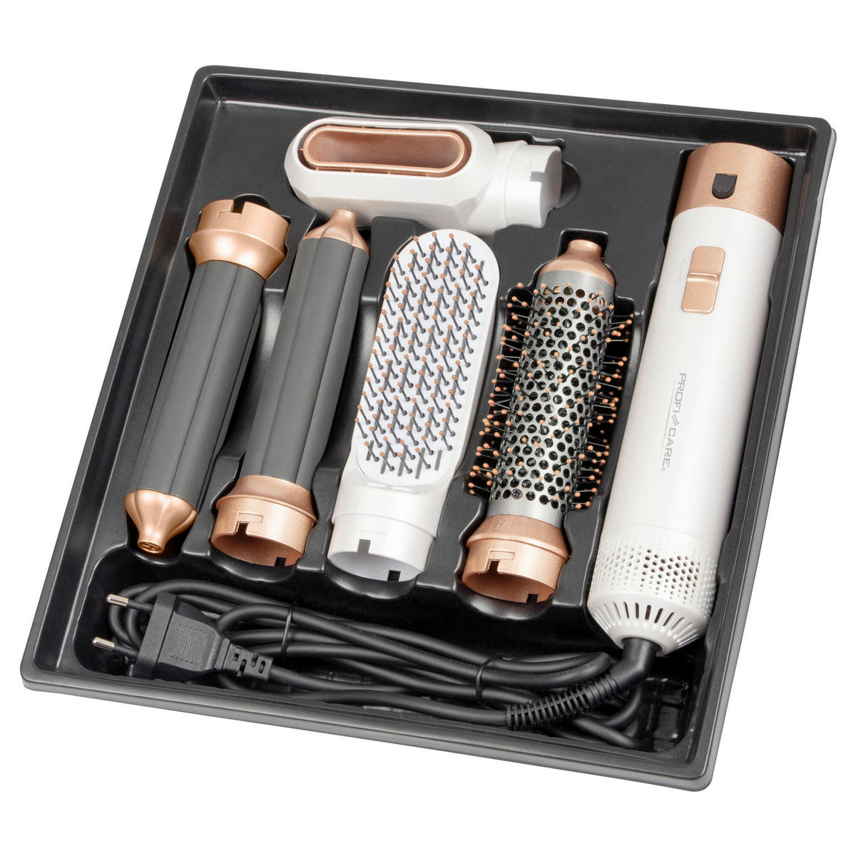 HAARSTYLINGSET  - Hellrosa/Weiß, Basics, Kunststoff (35,0/4,0/4,0cm) - Bomann