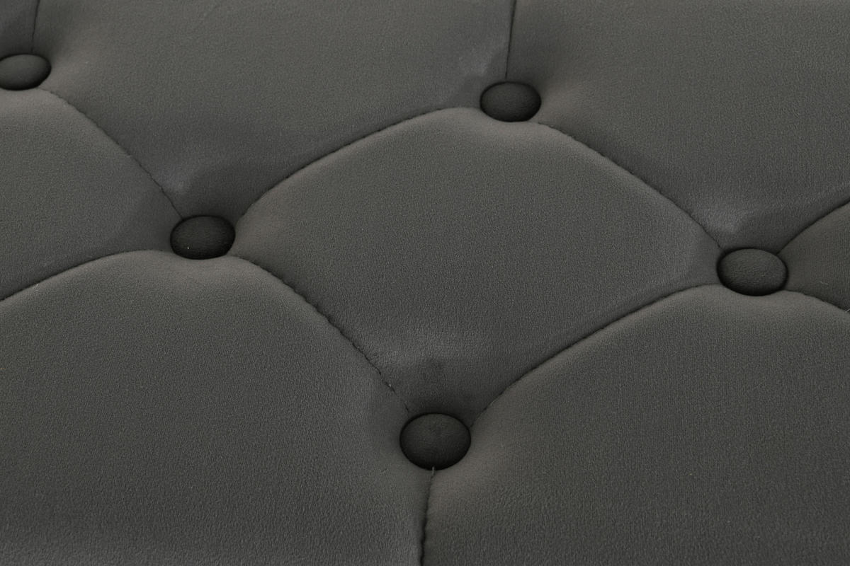 ŠATNÍ LAVICE, 103/47/38 cm - šedá/černá, Design, kov/textil (103/47/38cm) - MID.YOU