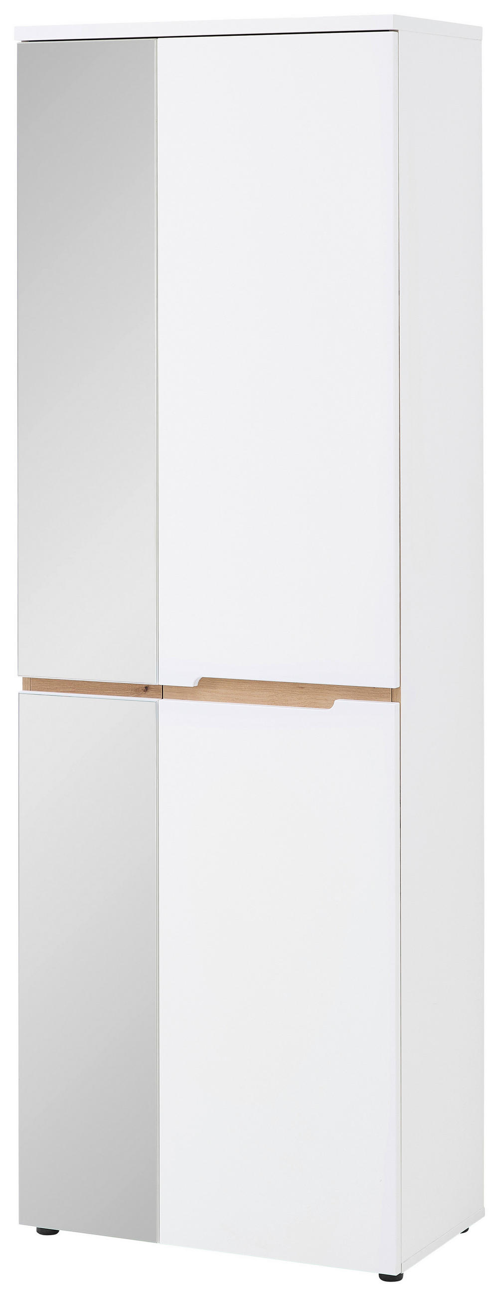 ORMAR GARDEROBNI  bijela, hrast Artisan  - bijela/hrast Artisan, Design, staklo/drvni materijal (65/192/38cm) - Voleo