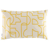 KISSENBEZUG SW-Frame gelb 58/38 cm  - Gelb/Creme, Design, Kunststoff/Textil (58/38cm) - Schöner Wohnen