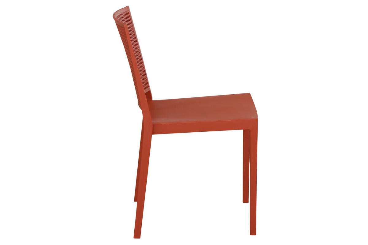 STAPELSTUHL in Kunststoff Rot  - Rot, Basics, Kunststoff (46/80/56cm) - Siena Garden