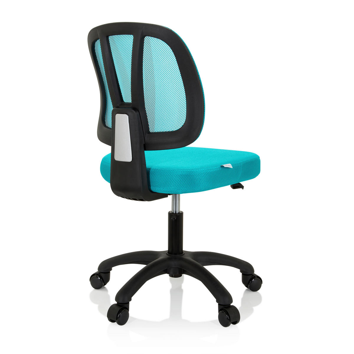 JUGENDDREHSTUHL Netzbespannung Türkis  - Türkis/Schwarz, MODERN, Kunststoff/Textil (46/84/51cm) - MID.YOU