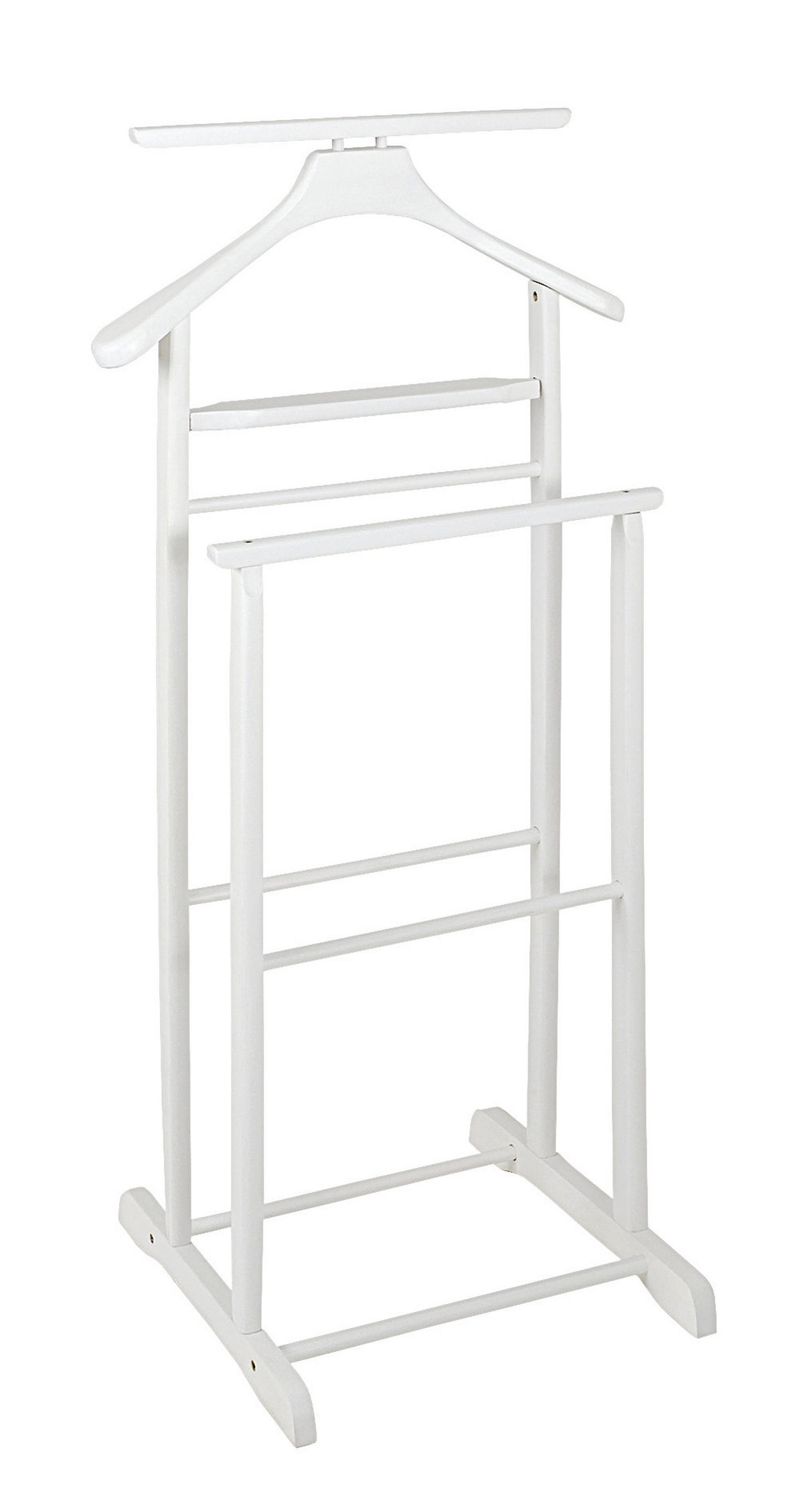 HERRENDIENER Weiß  - Weiß, Basics, Holz (47/102/36cm)