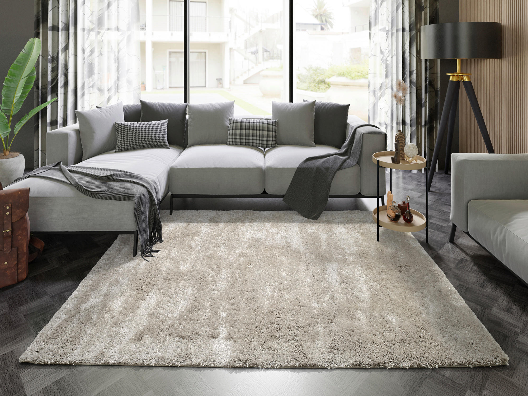 HOCHFLORTEPPICH 170/240 cm Greige  - Greige, Design, Textil (170/240cm) - Musterring