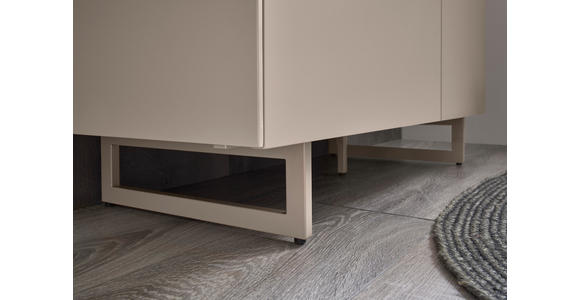 SCHUHSCHRANK  in 96/109/38 cm  - Kaschmir/Schwarz, Design, Holzwerkstoff/Metall (96/109/38cm) - Voleo