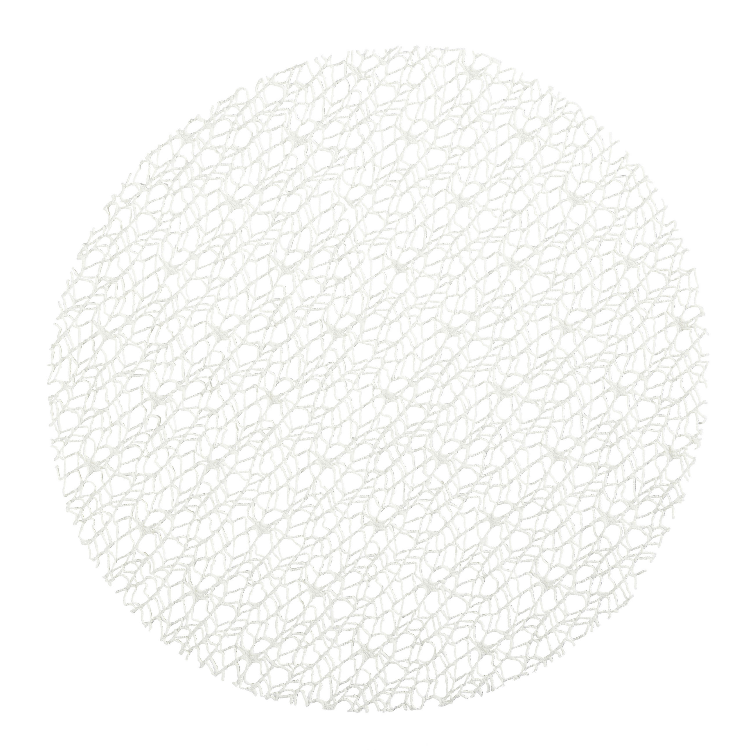 TISCHSET 181 Textil Netz Weiss 40 cm  - Weiss, Basics, Textil (40cm) - Pichler