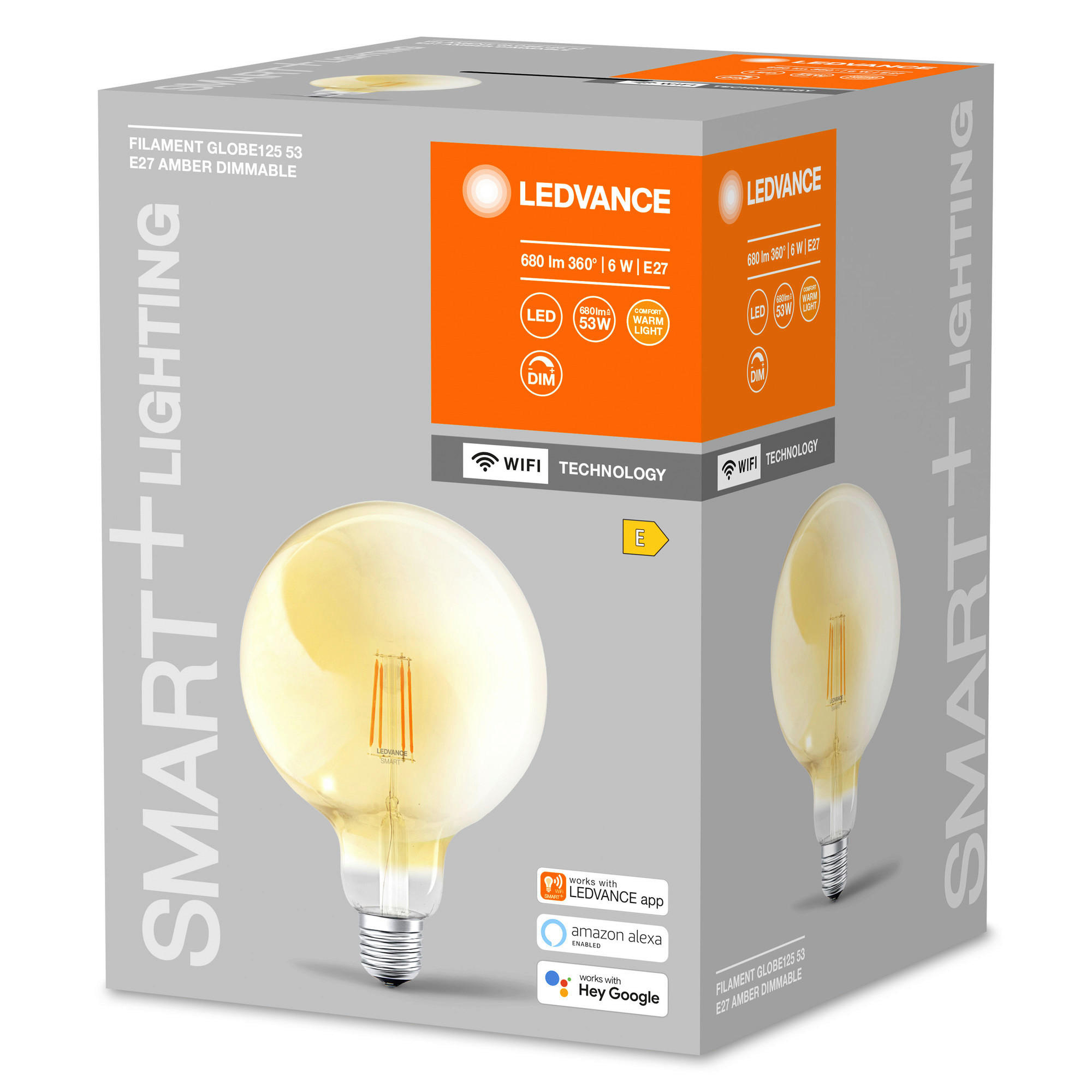 LED-LEUCHTMITTEL   E27 6 W 825 lm  - Goldfarben, Basics, Glas (12,4/16,8cm) - Ledvance