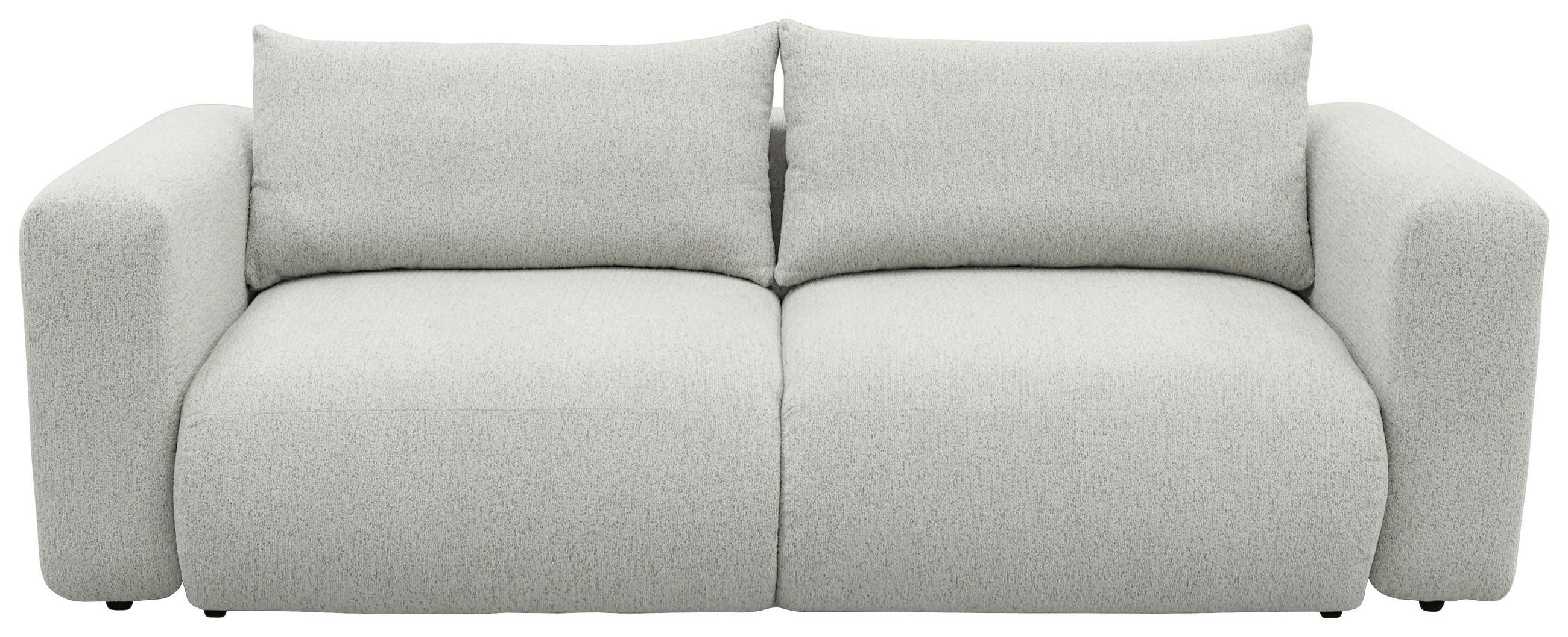 SCHLAFSOFA Flachgewebe Naturfarben  inkl.  - Schwarz/Naturfarben, MODERN, Kunststoff/Textil (248/94/109cm) - Carryhome