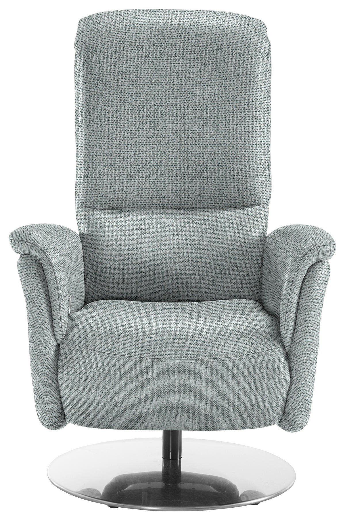 RELAXSESSEL in Textil Hellgrau  - Edelstahlfarben/Hellgrau, KONVENTIONELL, Textil/Metall (79/112/94cm) - Beldomo Premium