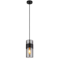 ZÁVĚSNÉ SVÍTIDLO, 12,3/150 cm  - černá, Design, kov/textil (12,3/150cm) - Globo