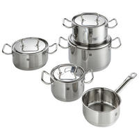 KOCHTOPFSET Twin 5-teilig  - Edelstahlfarben/Silberfarben, Basics, Metall - Zwilling