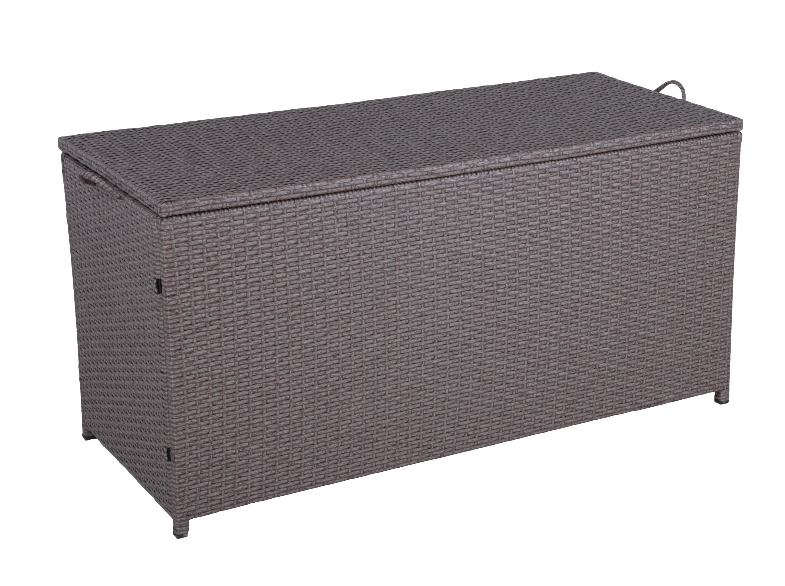 KISSENBOX 50/60/120 cm  - Schwarz/Braun, Basics, Kunststoff/Metall (50/60/120cm) - Gardenson