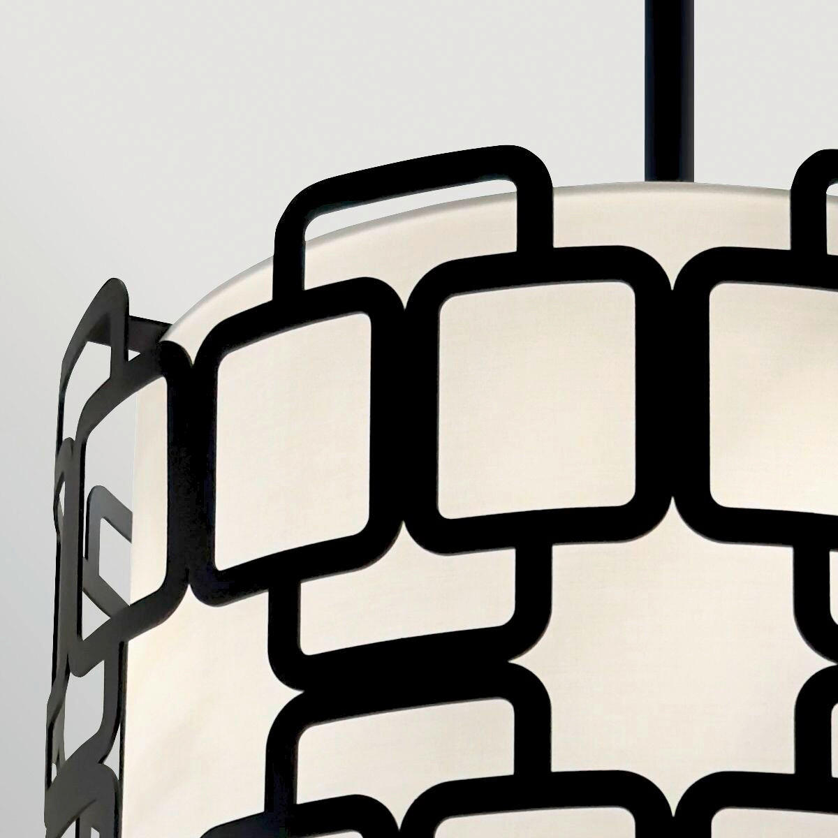 HÄNGELEUCHTE Hinkley 37,9/33,2 cm   - Schwarz, Design, Textil/Metall (37,9/33,2cm) - Elstead Lighting
