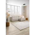 ECKSOFA  in Jersey Creme  - Creme/Schwarz, KONVENTIONELL, Kunststoff/Textil (238/148cm) - Carryhome