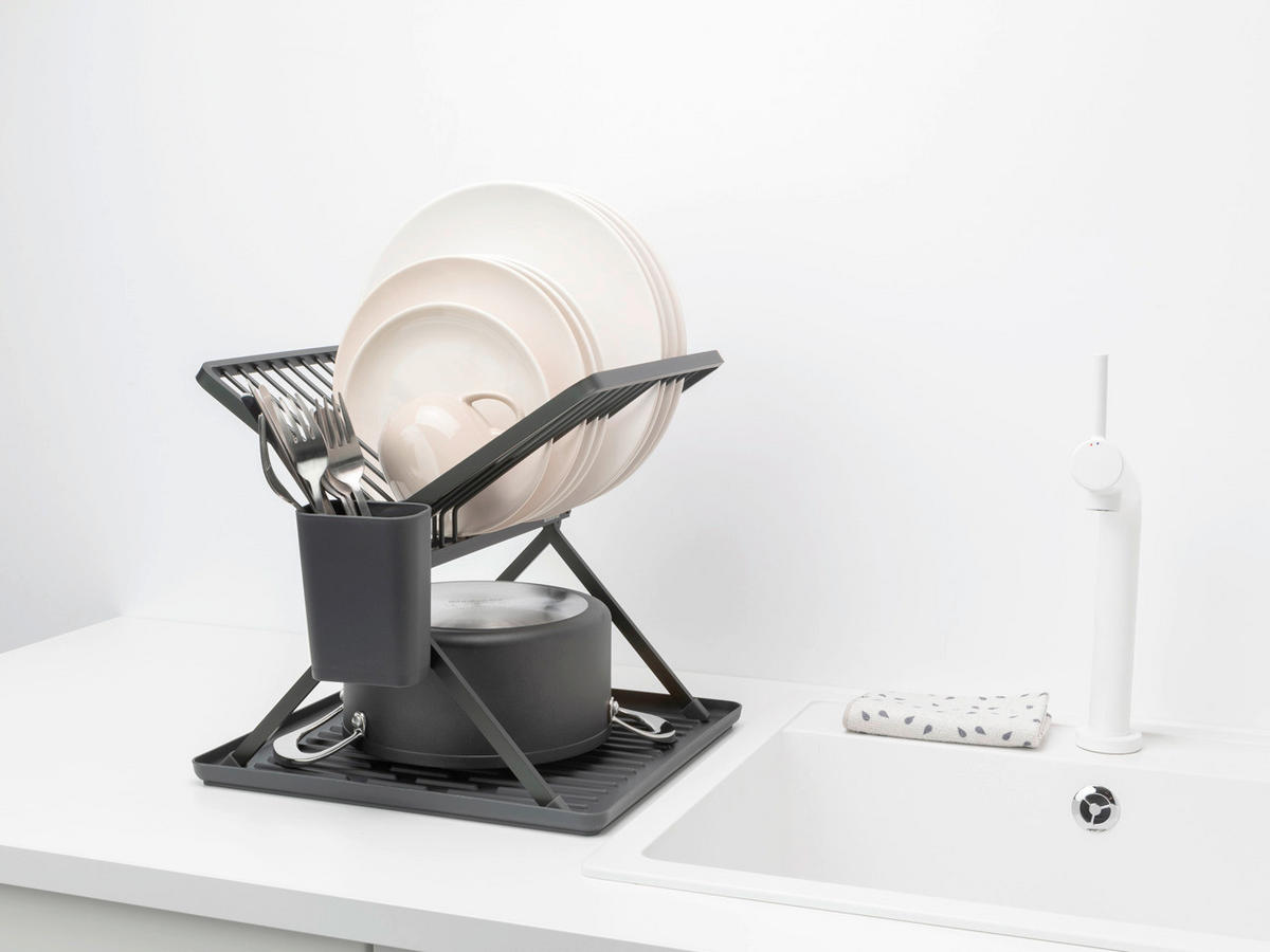 OCJEĐIVAČ ZA POSUĐE   37/31.5/33 cm         - tamno siva, Basics, metal (37/31.5/33cm) - Brabantia