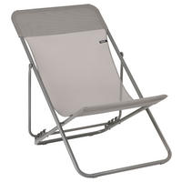STRANDSTUHL Stahl Schlammfarben  - Schlammfarben, Basics, Textil/Metall (62/77-91/76-82cm) - Lafuma Mobilier