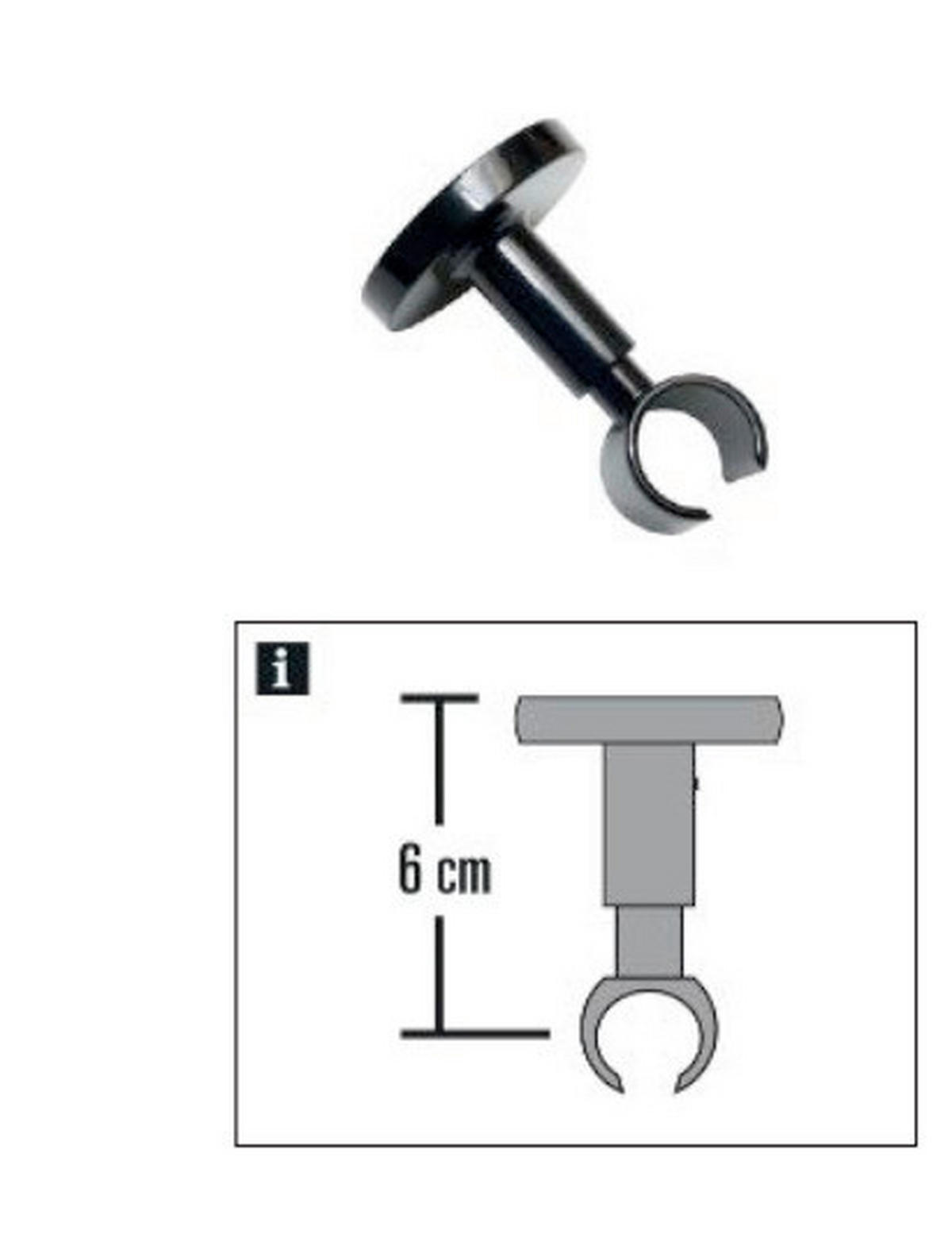 NOSAČ crna metal - crna, Osnovno, metal - Gardinia