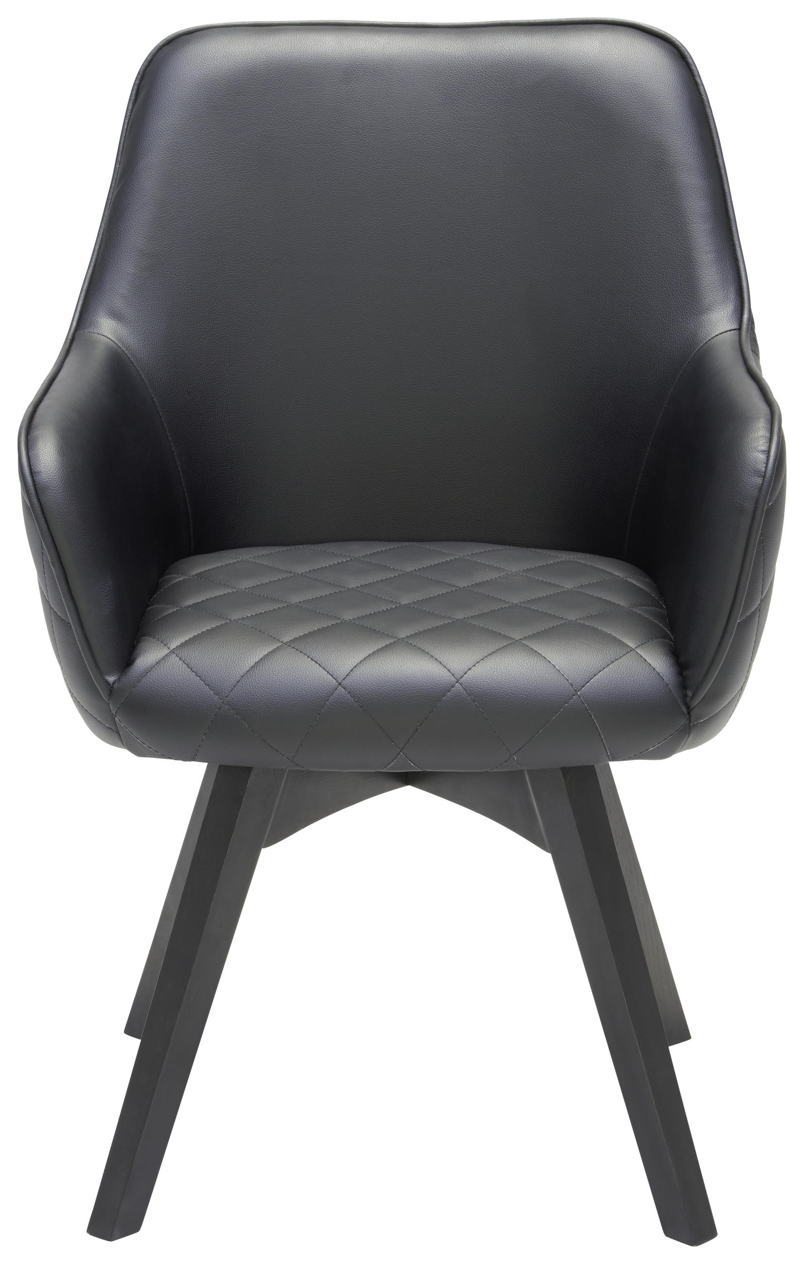 KAROSSZÉK fekete  - fekete, Konventionell, textil/fa (60/92/65cm) - Xora