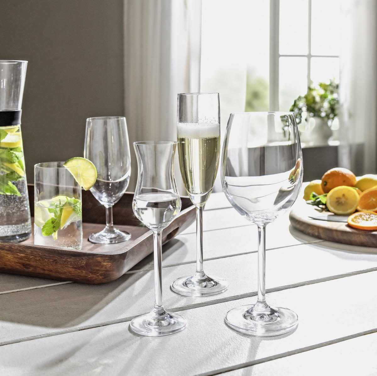 GLÄSERSET Daily  6-teilig  - Klar, Basics, Glas (8,5/25cm) - Leonardo