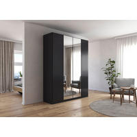 FALTTÜRENSCHRANK 181/229/54 cm 2-türig Dunkelgrau  - Dunkelgrau, Holzwerkstoff (181/229/54cm) - Rauch Möbel