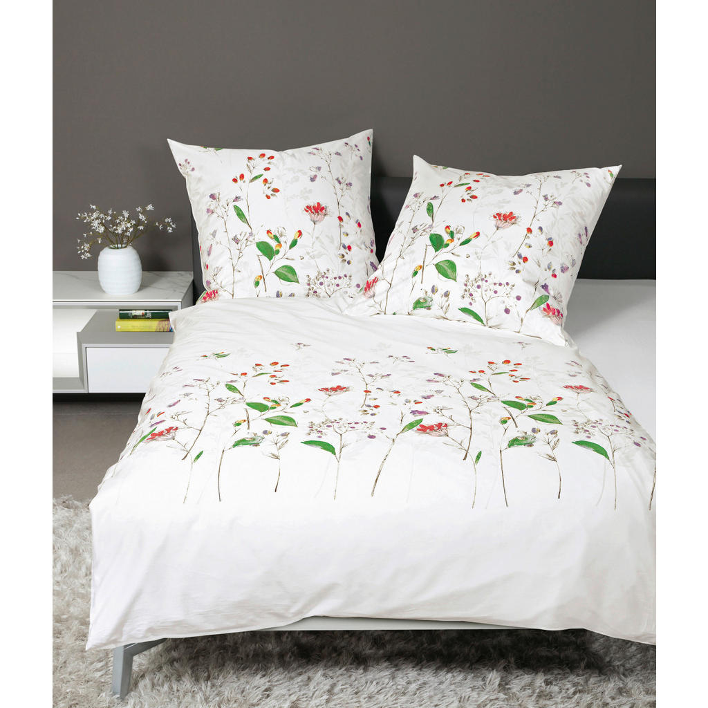 Thumbnail - Janine Bettwäsche Moments, Mehrfarbig, Textil, Floral, 155x220 cm, Textiles Vertrauen - Oeko-Tex®, bügelfrei, pflegeleic...