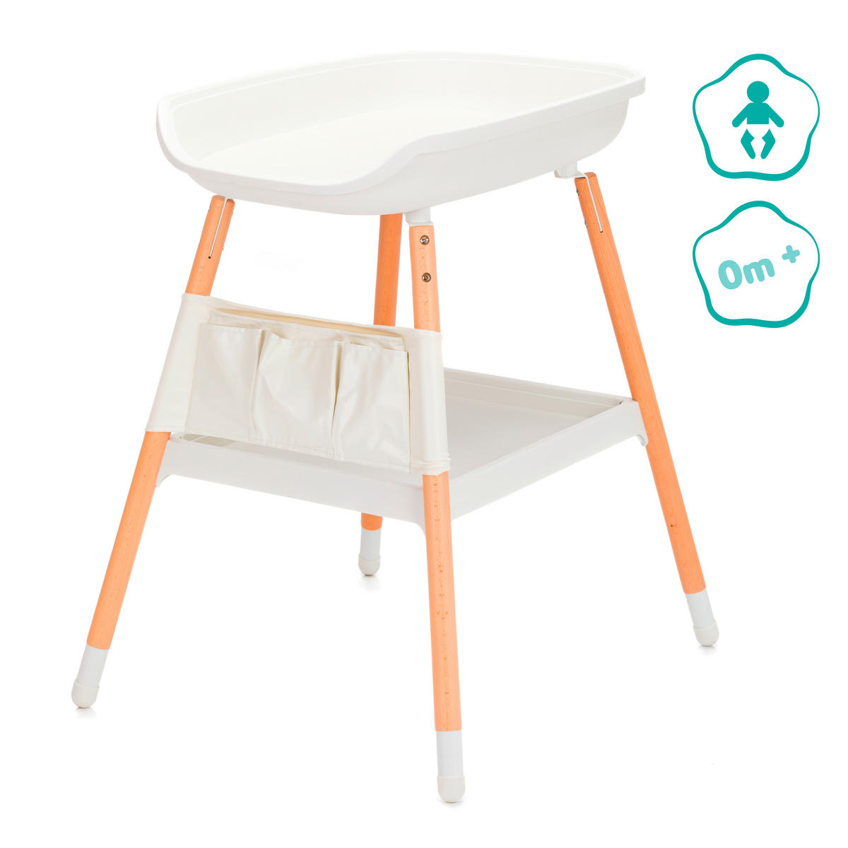 STO ZA PRESVLAČENJE   - bela, Osnovno, drvo/plastika (67/90/78cm) - Fillikid